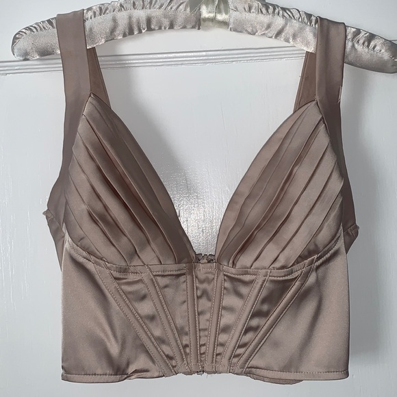 Windsor Tops - Windsor Silky Bralette Top Nude/Tan/Jewel Tone Top S Small